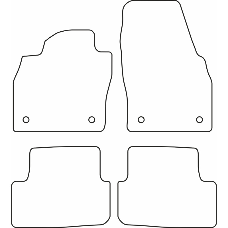 Automatten Velours  Audi A1 (GB) 2018- & Volkswagen Taigo 2021-
