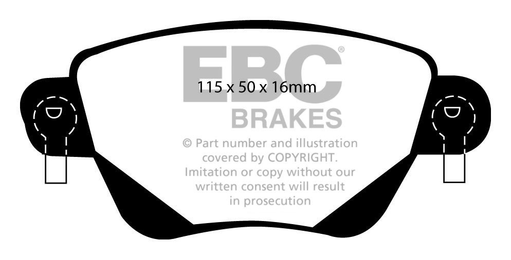 EBC Brakes FORD Mondeo (Station) 2.2 TD 2004 Remblokken achterzi