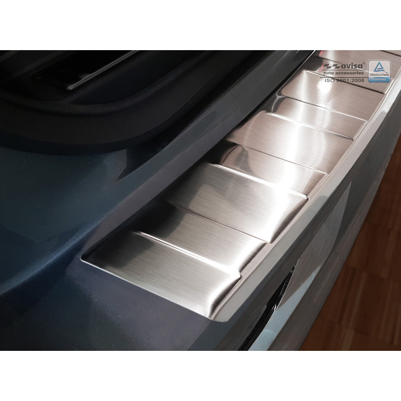 RVS Achterbumperprotector  Volvo XC60 II 2017-2021 & FL 2021- incl. R-Design 'Ribs'