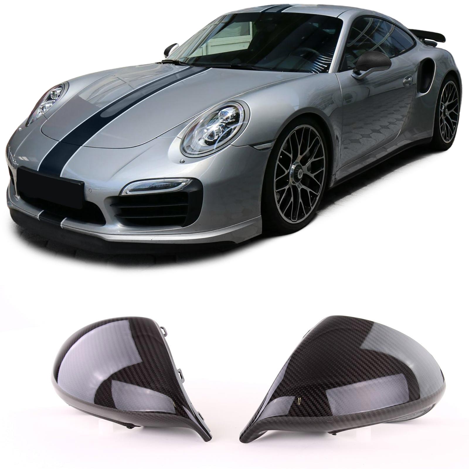 Spiegelkappen Carbon Porsche 911 991 Facelift vanaf 2015-..