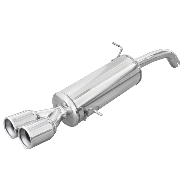 100% Inox Sport Exhaust  Ford Fiësta VII 1.6 ST 182hp 2013- Ø 54 2x80mm
