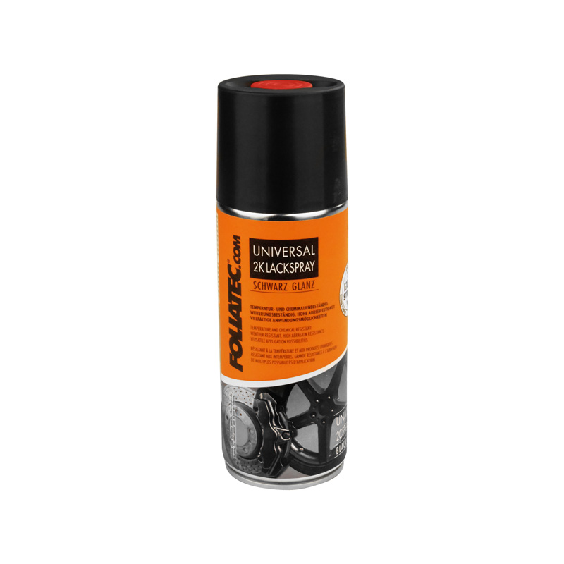 Foliatec Universal 2C Spray Paint Kit - black glossy 3x400ml