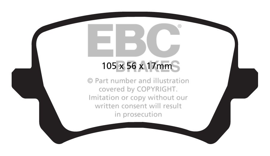 EBC Brakes AUDI Q3  Quattro 2.0 TD -177 2011-.. Remblokken achte