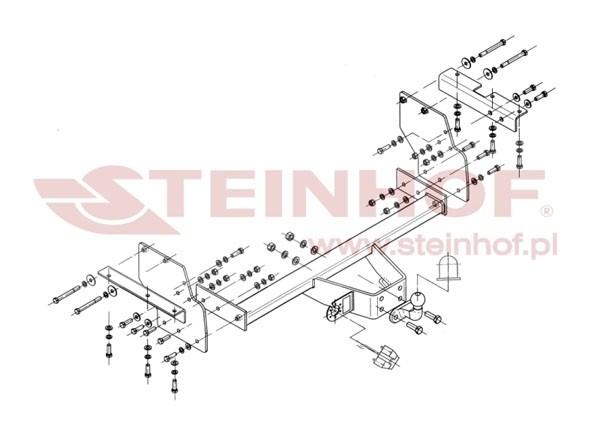 Trekhaak Mitsubishi Pajero LWB 5D 02/2007-....