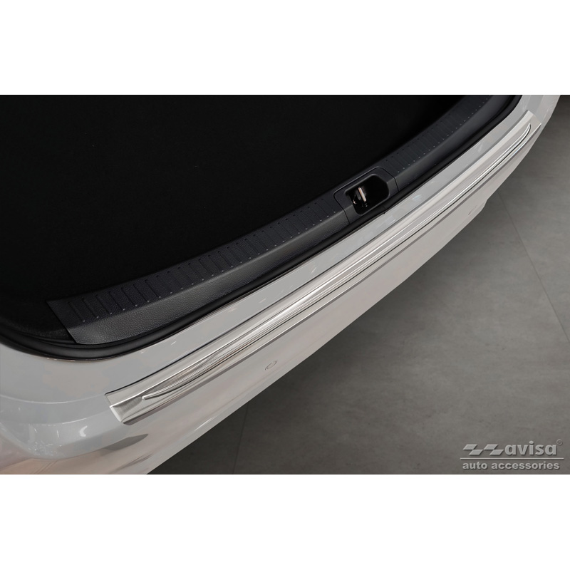 Stainless Steel Rear bumper protector  Toyota Corolla XII Sedan 2019-