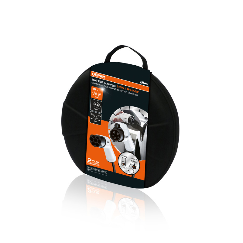 Osram BATTERYcharge 5PIN Type2>1 16A 1ph (5m) - Charging Cable EV