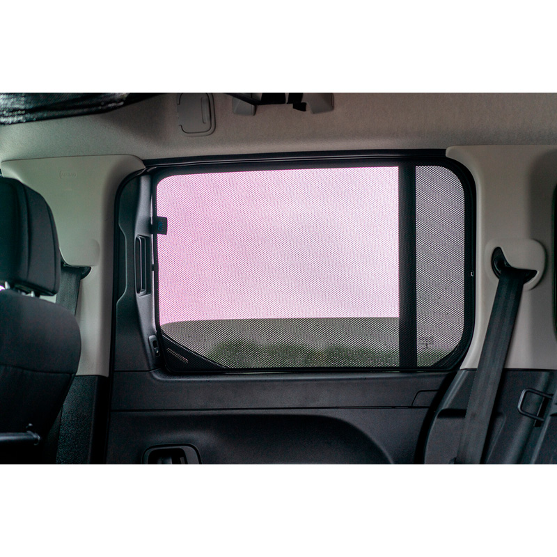 Set Car Shades  Citroen Berlingo XL / Peugeot Rifter / Opel Combo Life / Toyota Proace City 2018- (only with fixed tail gate window) (6-pieces)