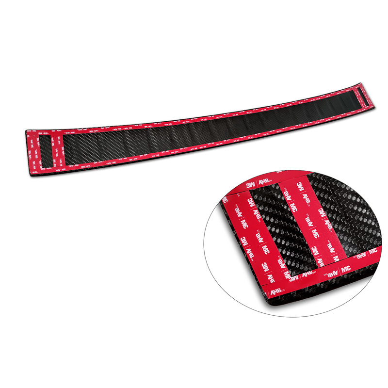 Echt 3D Carbon Achterbumperprotector  Volkswagen ID.Buzz & ID.Buzz Cargo 2022- 'Ribs'