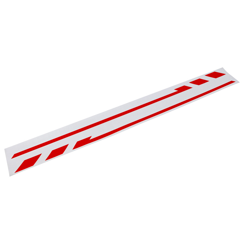 Foliatec PIN-Striping mirror cap design red - Width = 1,3cm: 2x 35,5cm