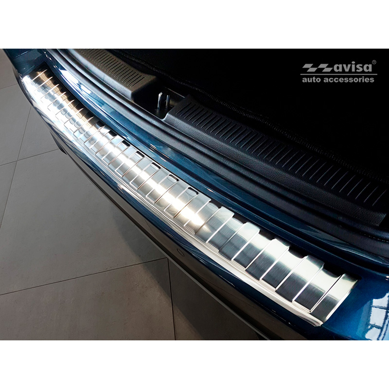 Stainless Steel Rear bumper protector  Mercedes B-Class W247 2018- incl. AMG 'Ribs'