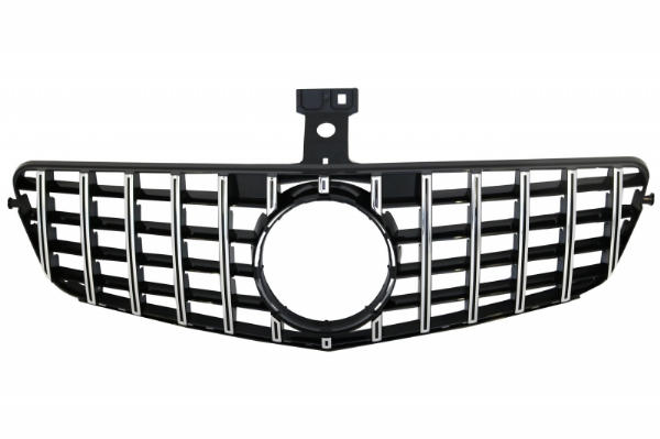 Grill Mercedes C-klasse W204 S204 GT Look Panamericanan Chroom Zwart