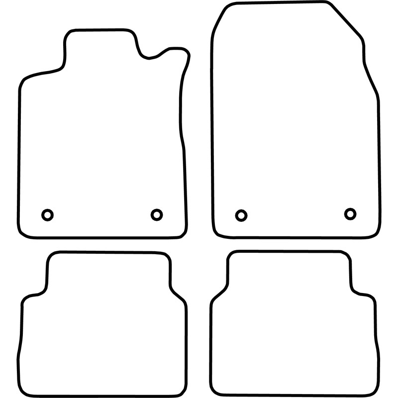 Set velour car mats  Opel Vectra C 2002-2004