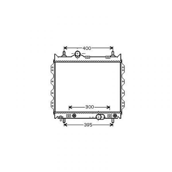 Radiator PT-CRUISER 00->> 460x507 2.0/2.4