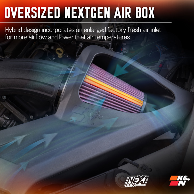 K&N NextGen Cold Air intake  Ford F150 5.0L V8 2015- (50-2591)