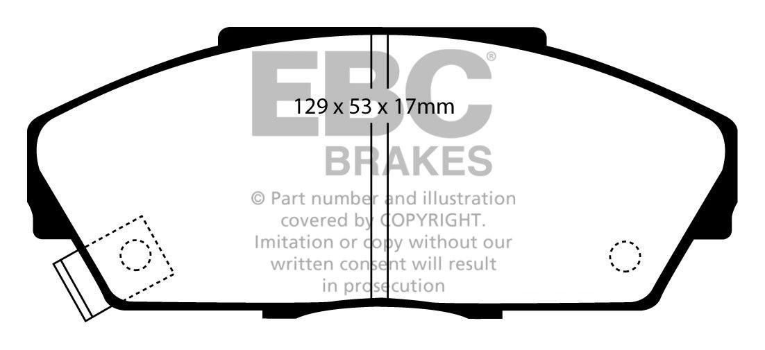 EBC Brakes HONDA Accord Aerodeck 2.0 (CA4/5) 89-90 Remblokken vo