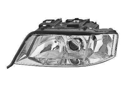 koplamp, H7+H1, rechts,-08/1999 Audi A6, 1997-2001