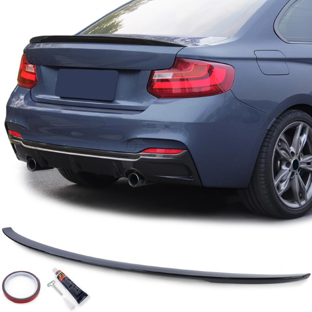 Achterklep Spoiler BMW 2 Serie F22 / F23 Glans Zwart