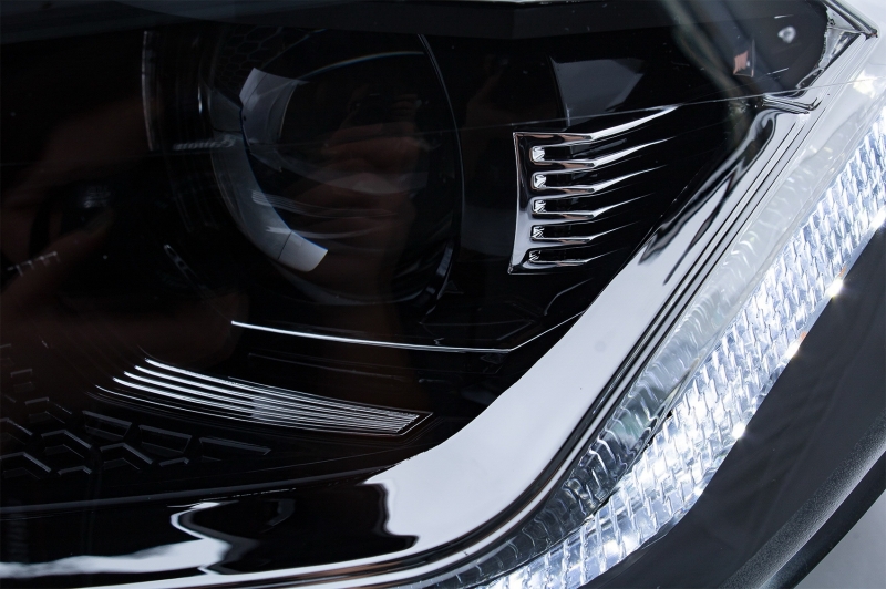 Headlights VW Golf VI in Golf 7.5 Look Dynamic LED Black