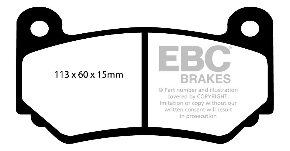 EBC Brakes LOTUS Exige 1.8 Supercharged (260) 2008-.. Remblokken
