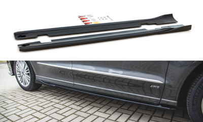 Zijskirts Ford S-Max Mk2 Facelift Glans Zwart