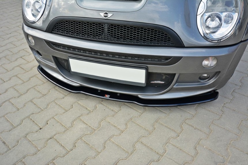 Voorspoiler Mini Cooper R53 Maxton Design glans zwart