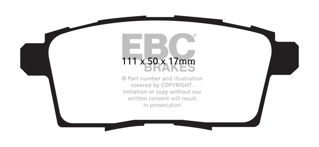 EBC Brakes MAZDA CX-9 3.7 2008-.. Remblokken achterzijde