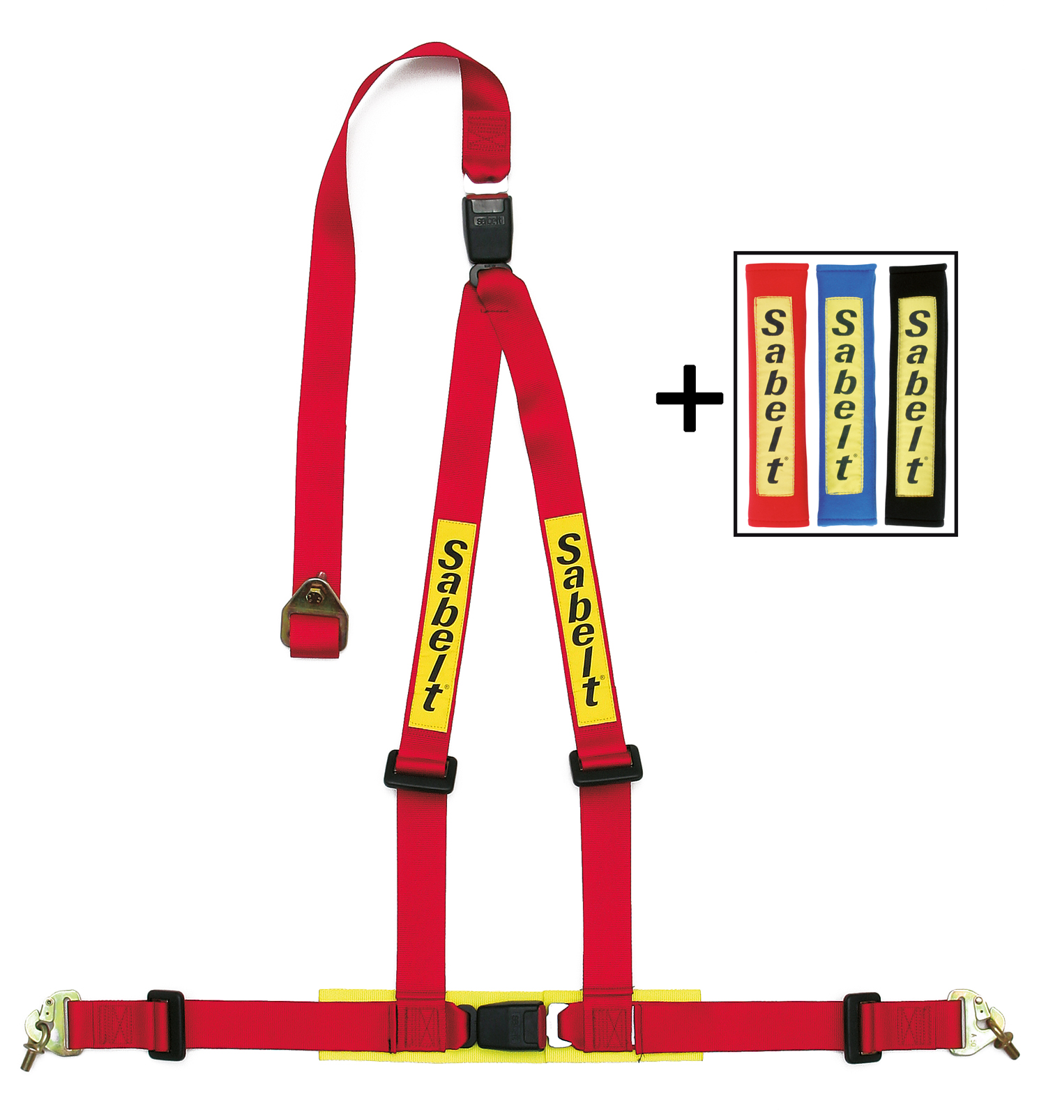 Sabelt Gordel 3 Punts Clubman Rood 2 Inch ECE
