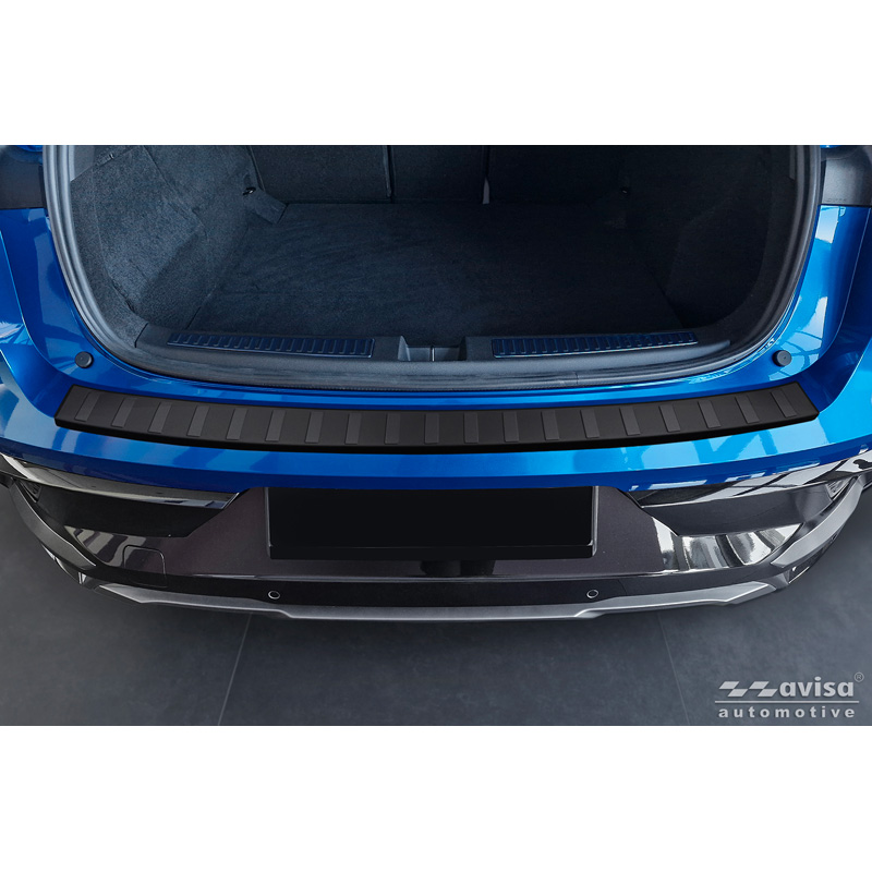 Matt Black Stainless Steel Rear bumper protector  Renault Rafale 2023- 'Ribs'