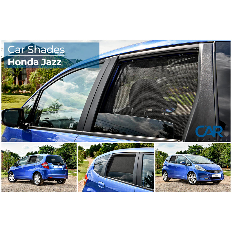 Set Car Shades (rear side doors)  Honda Jazz III 2008-2015 (2-pieces)