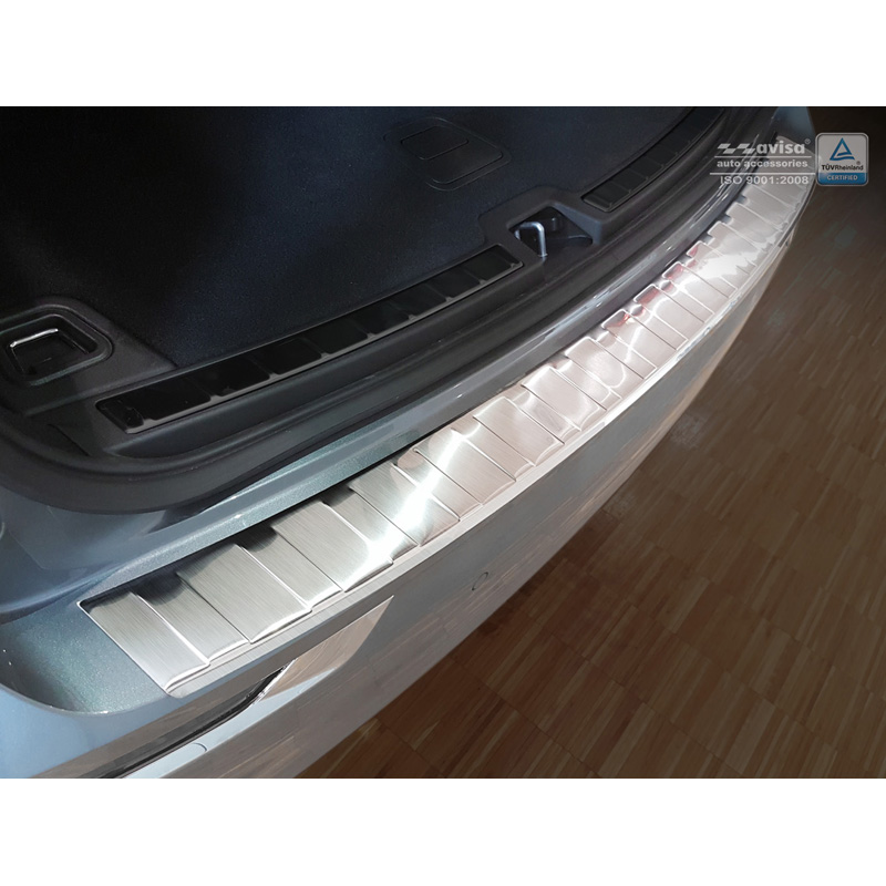 RVS Achterbumperprotector  Volvo XC60 II 2017-2021 & FL 2021- incl. R-Design 'Ribs'