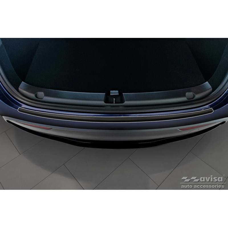 Matt Black Stainless Steel Rear bumper protector  Tesla Model Y 2020-