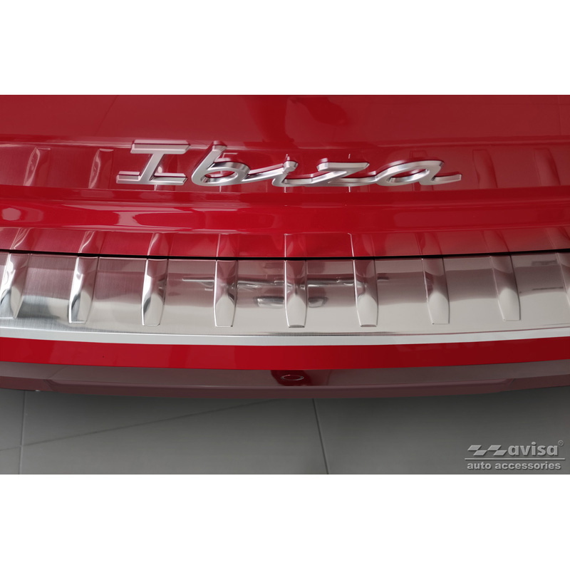 RVS Achterbumperprotector  Seat Ibiza 6F Facelift 2021- 'Ribs'