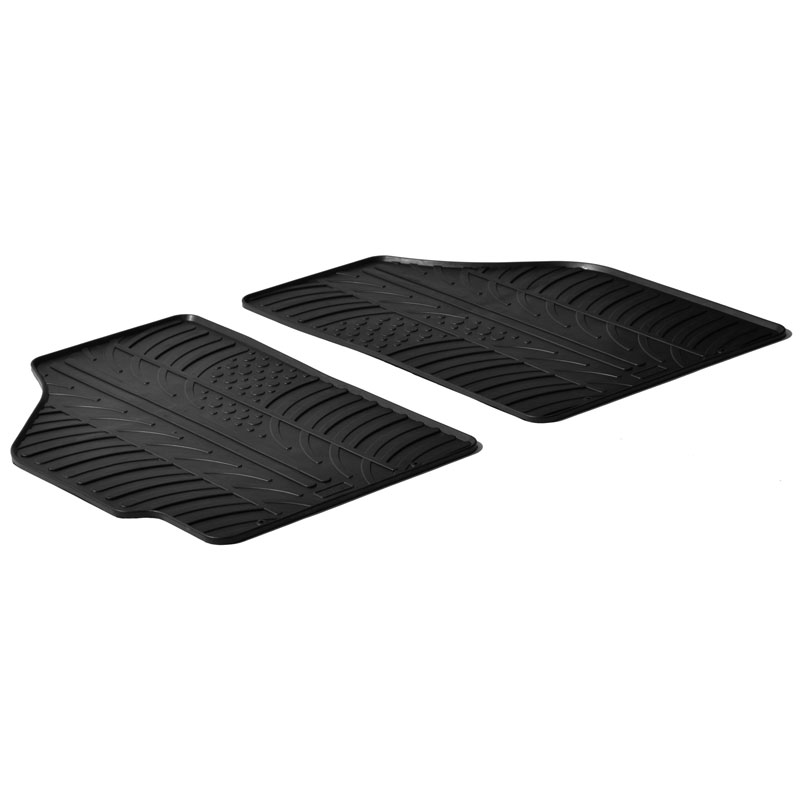 Rubber car mats set  Fiat Punto Van 1999- & 2003- (T profile 2-pieces)
