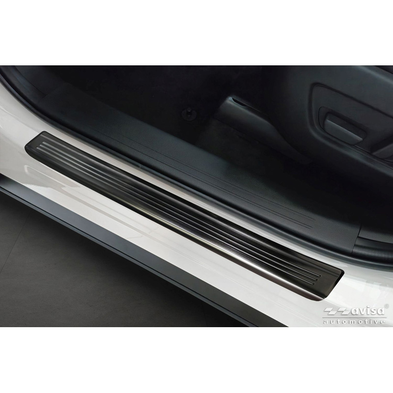 Avisa Zwart RVS Instaplijsten  Mazda CX-80 (KL) 2024- - 'Lines' - 4-delig
