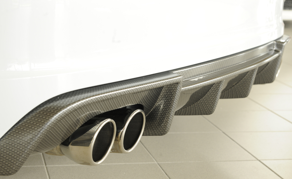 Achter Skirt Audi A3 8V 12-16 S-line Rieger carbon look