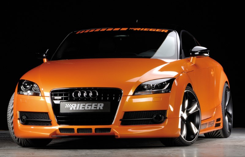 Voorspoilerlip 3 air intakes Audi TT 8J Niet s-line 09.06- Riege