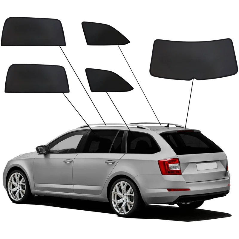 SunClip Sicht- & Sonnenschutz passend für Skoda Octavia III (5E) Kombi 2013-2017 & Facelift 2017-2020