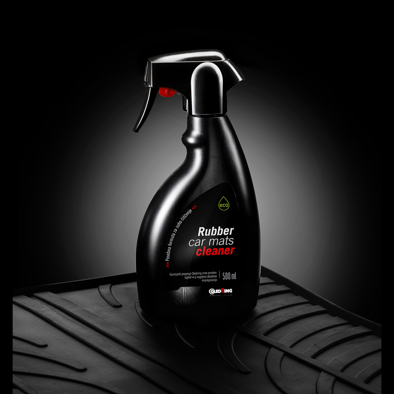 Gledring Rubber Automatten + Kofferbakmatten Reiniger 'Dry Cleaner' 500ml