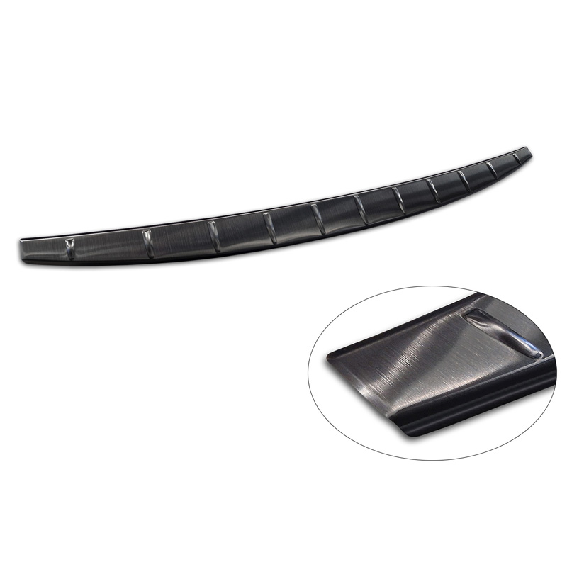 Black Stainless Steel Rear bumper protector  Volvo EX30 2023- 'Ribs'
