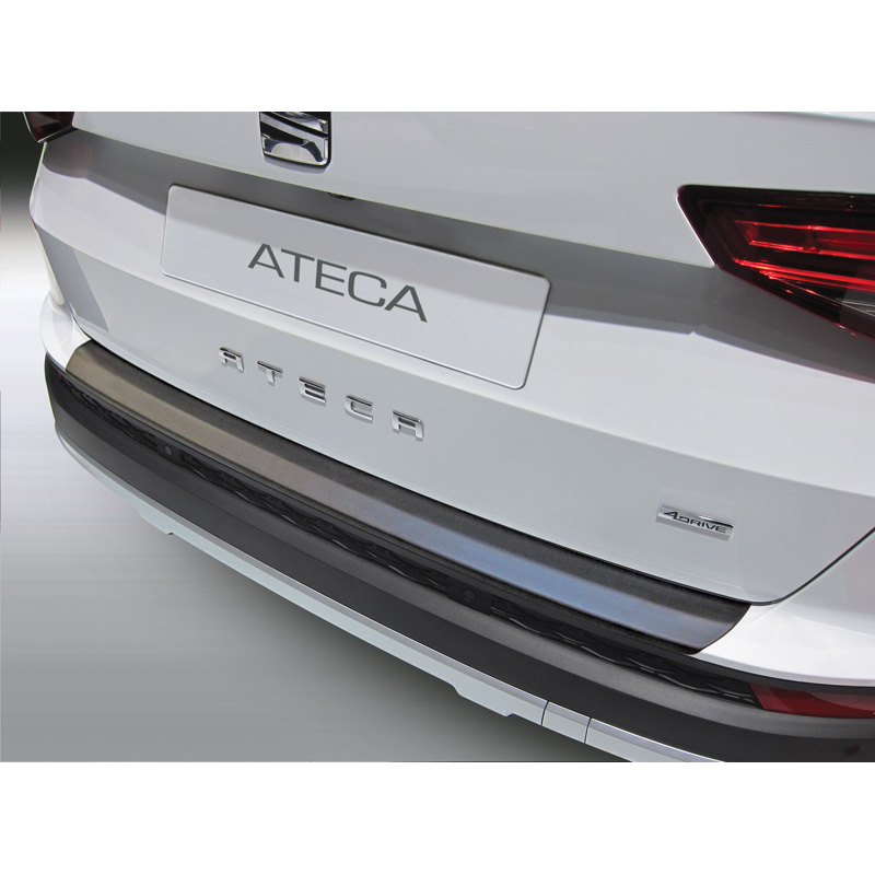 ABS Rear bumper protector  Seat Ateca 7/2016- Black