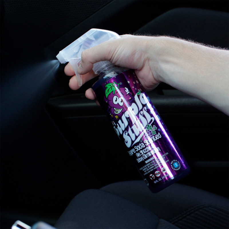 Chemical Guys Purple Stuff Grape Soda Scent Air Freshener & Odor Eliminator (473ml)