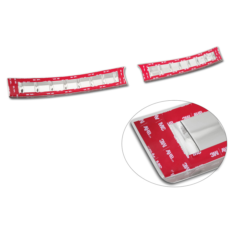 Stainless Steel Rear bumper protector  Citroën C4 X 2023- 'Ribs' (2-Pieces)