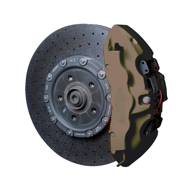 Foliatec Brake Caliper Lacquer Set - Combat green matt - 3 Components