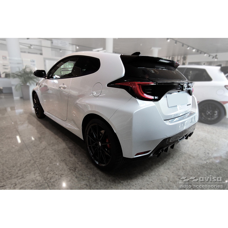 Stainless Steel Rear bumper protector  Toyota Yaris IV 'GR' 2020- 'Ribs'
