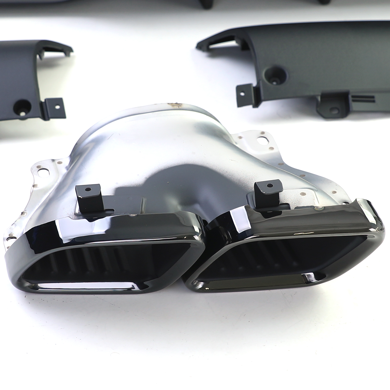 Diffuser Mercedes GLE SUV W167 V167 19-23 AMG Look Zwart