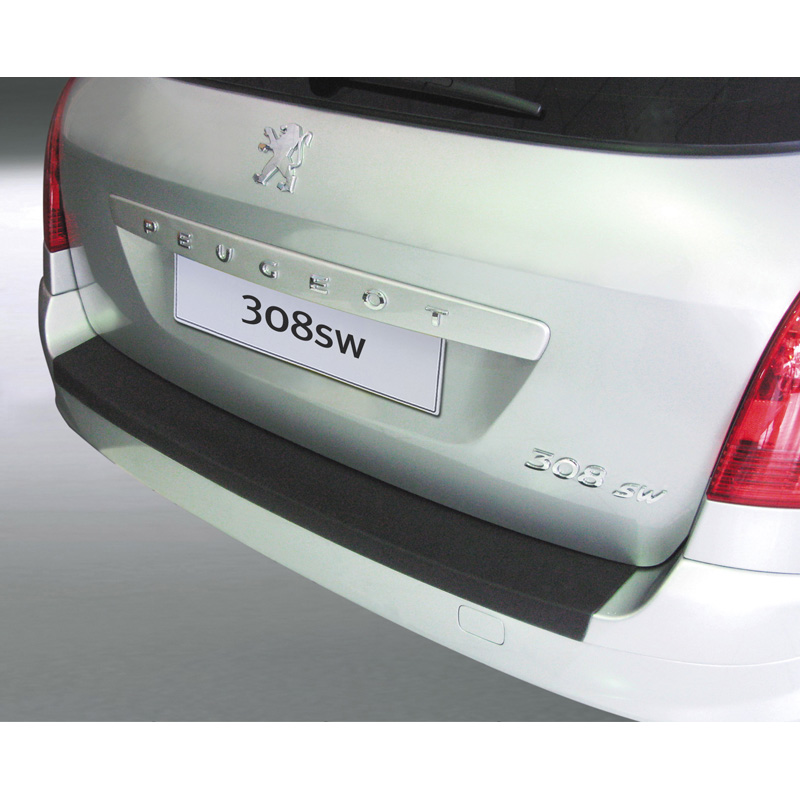 ABS Rear bumper protector  Peugeot 308 SW 08-13 Black