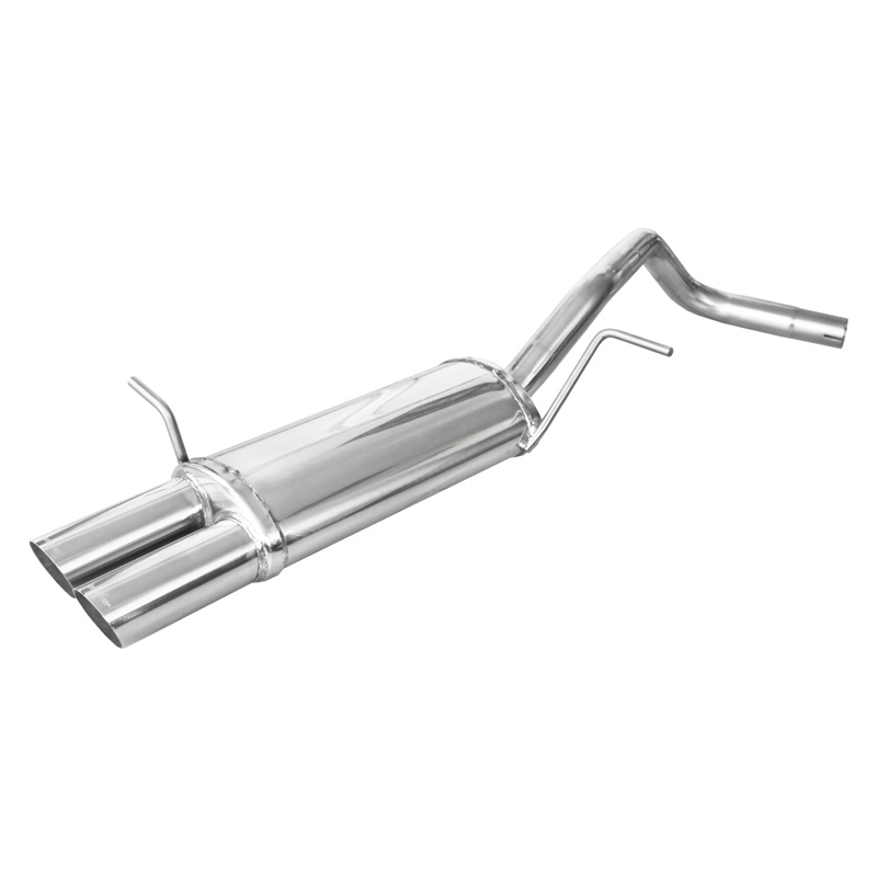 100% Inox Sport Exhaust  Volkswagen Polo 1.4 (80HP) Sportline 2006- 2x70mm Racing