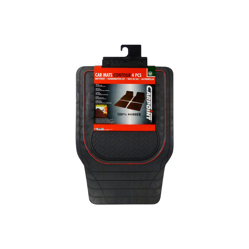 Carpoint Car Floor Mats Universal Contour - Rubber