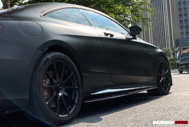 Mercedes Benz C217 S63/S65 AMG Coupe BKSS Style Carbon Fiber Zijskirts 2014-2017