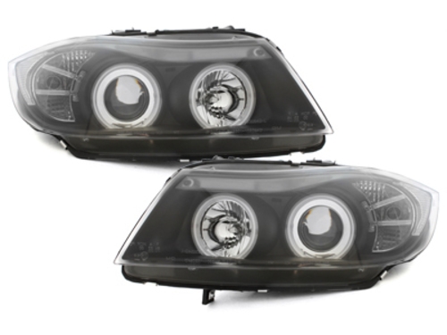 Koplampen BMW E90/E91 Angel Eyes Ice CCFL